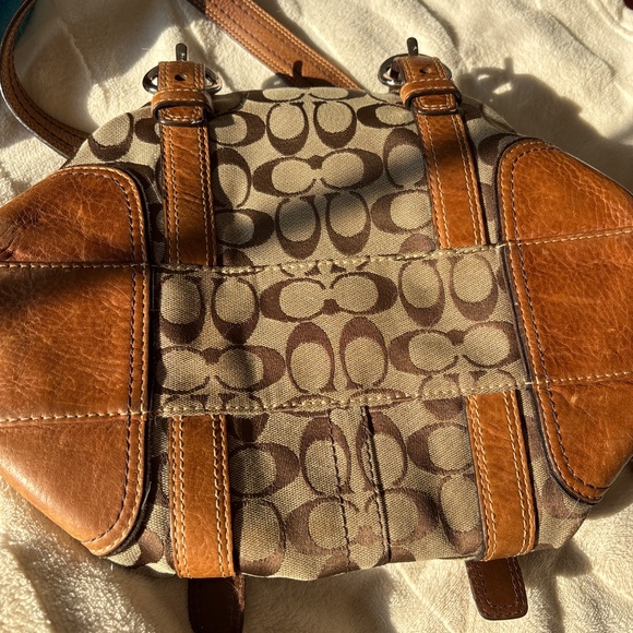 VTG Coach 10986 Chelsea Signature Turn Lock Satchel Medium Shoulder Tote Handbag - Picture 6 of 6